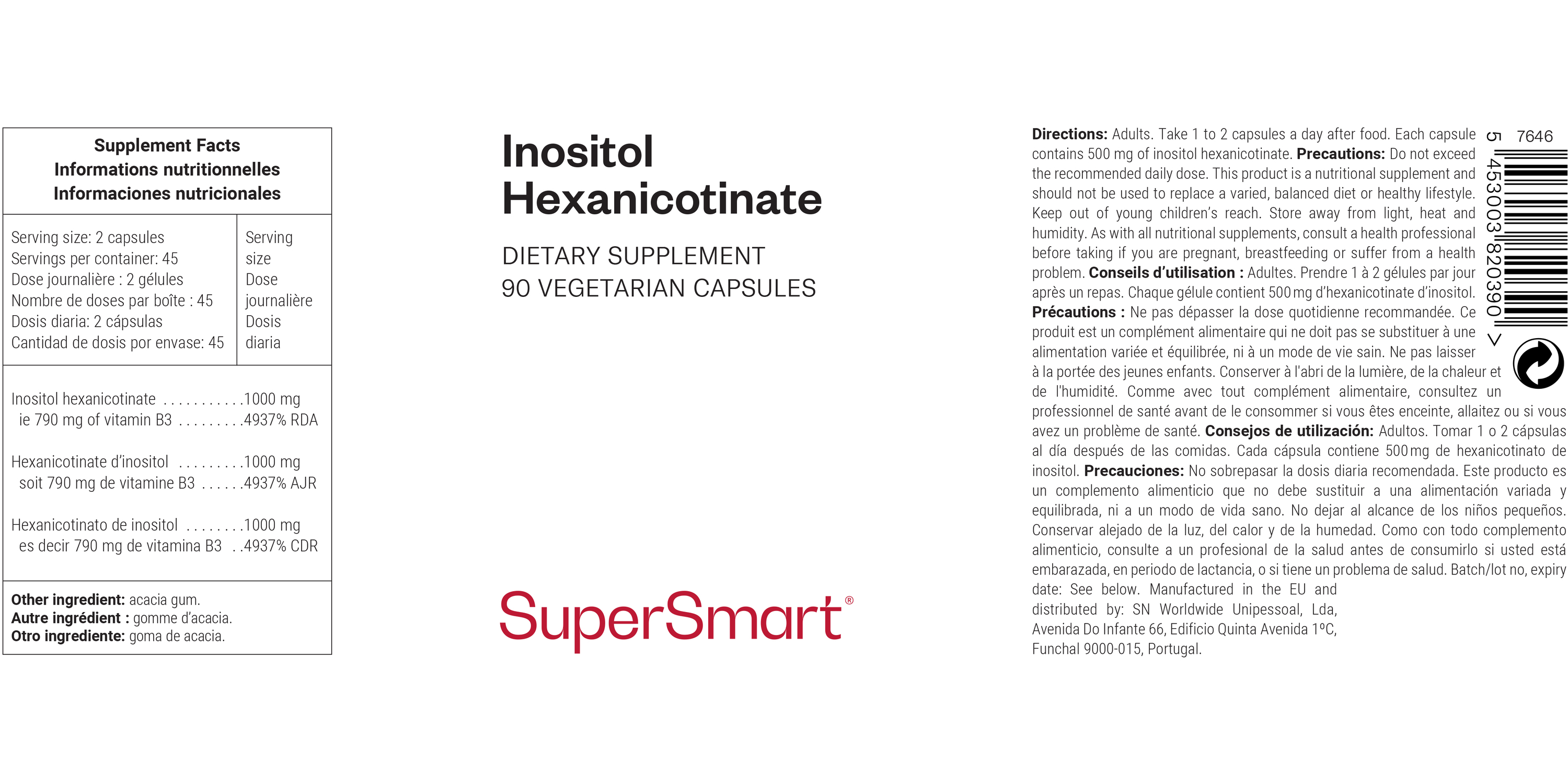 Inositol Hexanicotinate Supplement 