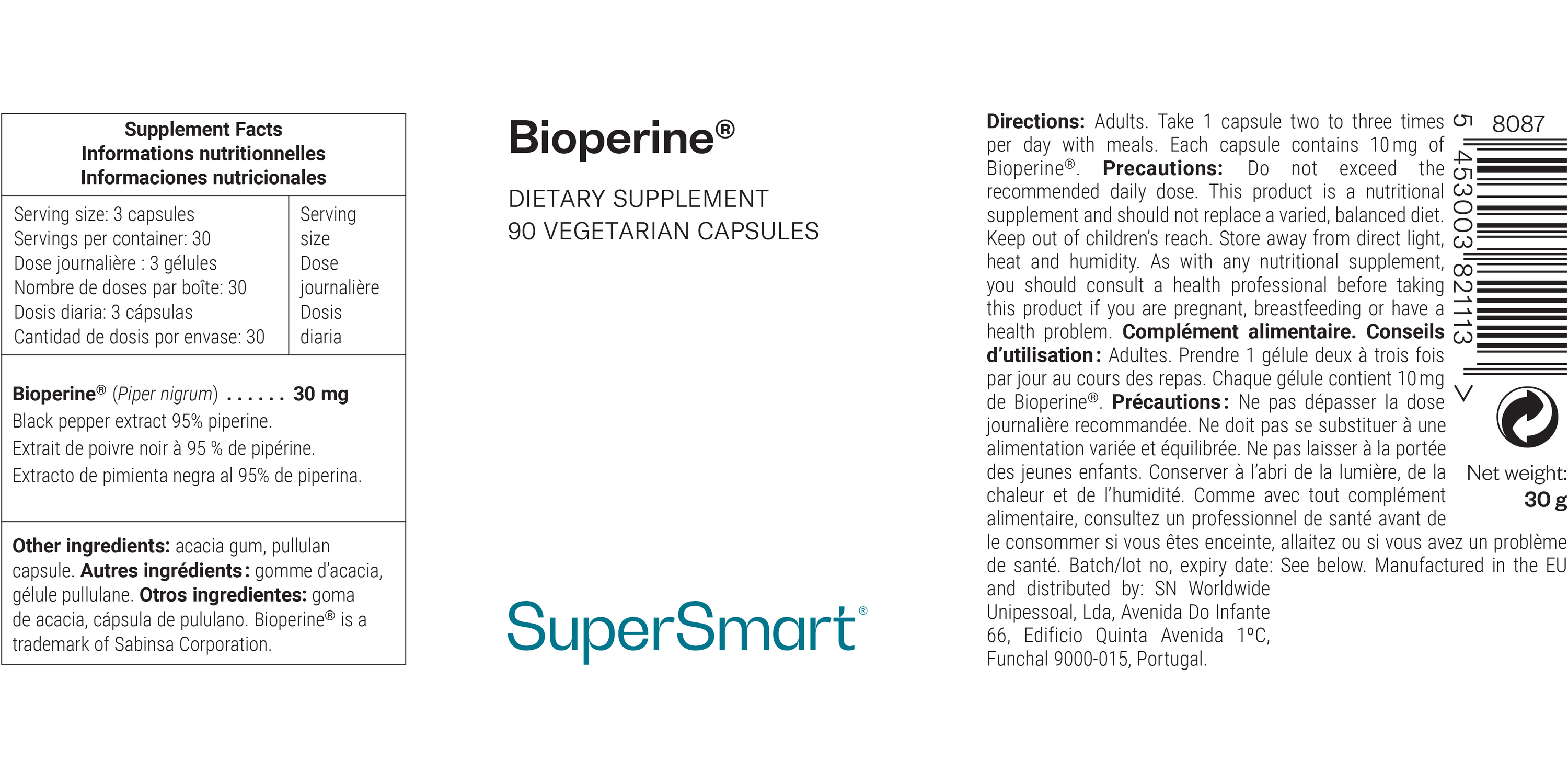 Bioperine Supplement