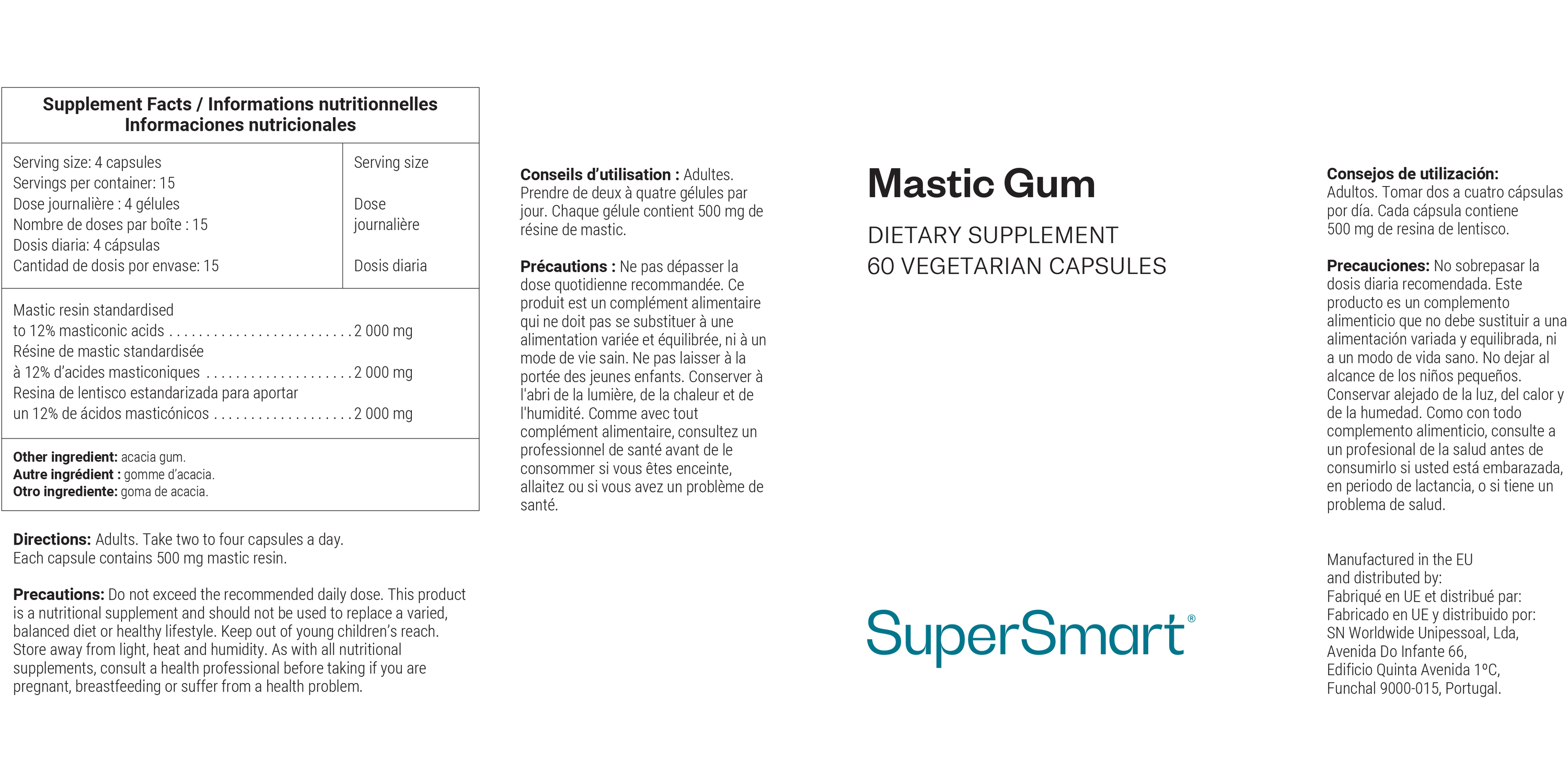 Mastic Gum Supplement