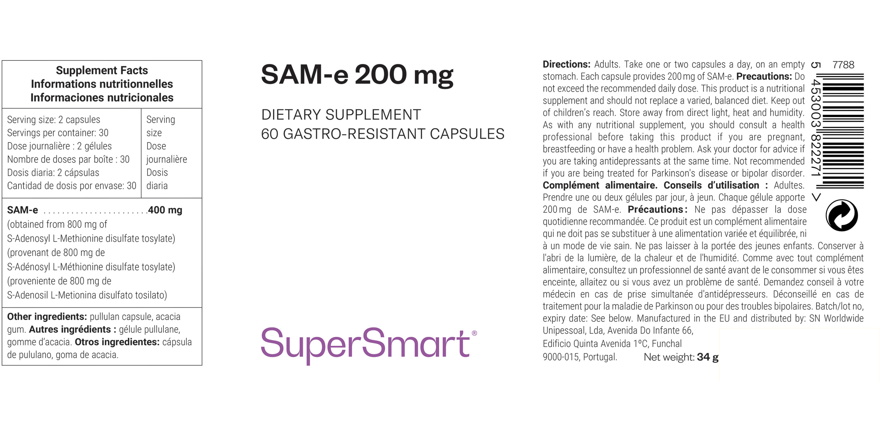 SAM-e 200 mg 