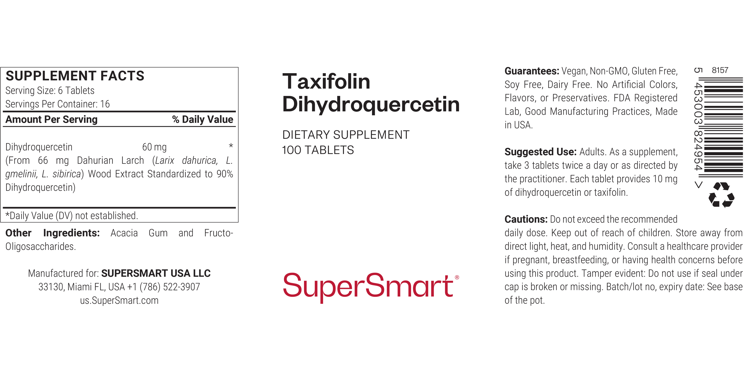 Taxifolin Supplement