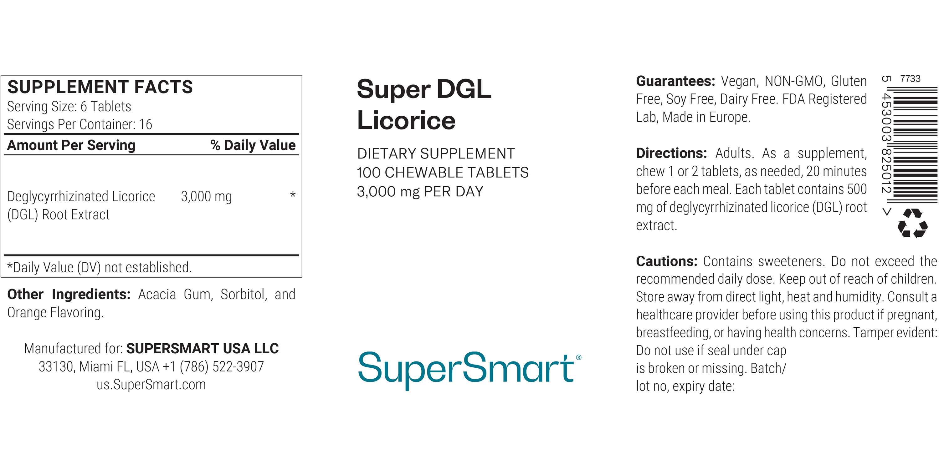 Super DGL Licorice Supplement