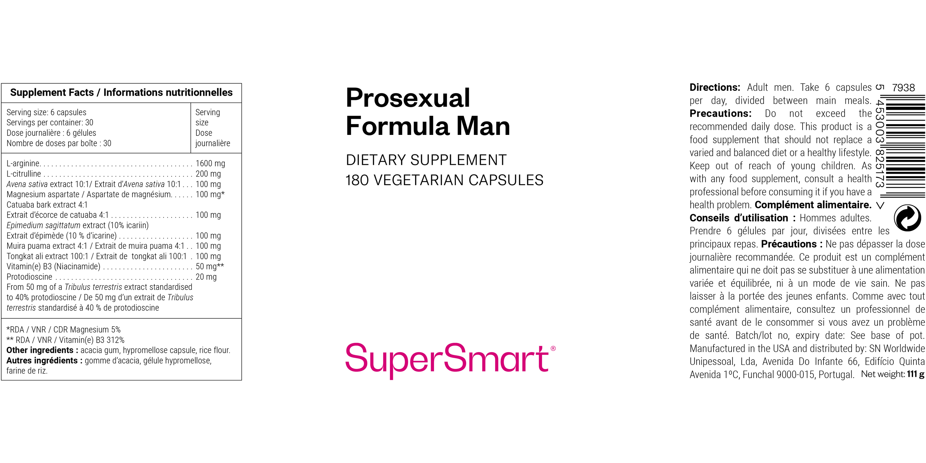 Prosexual Formula Man Supplement