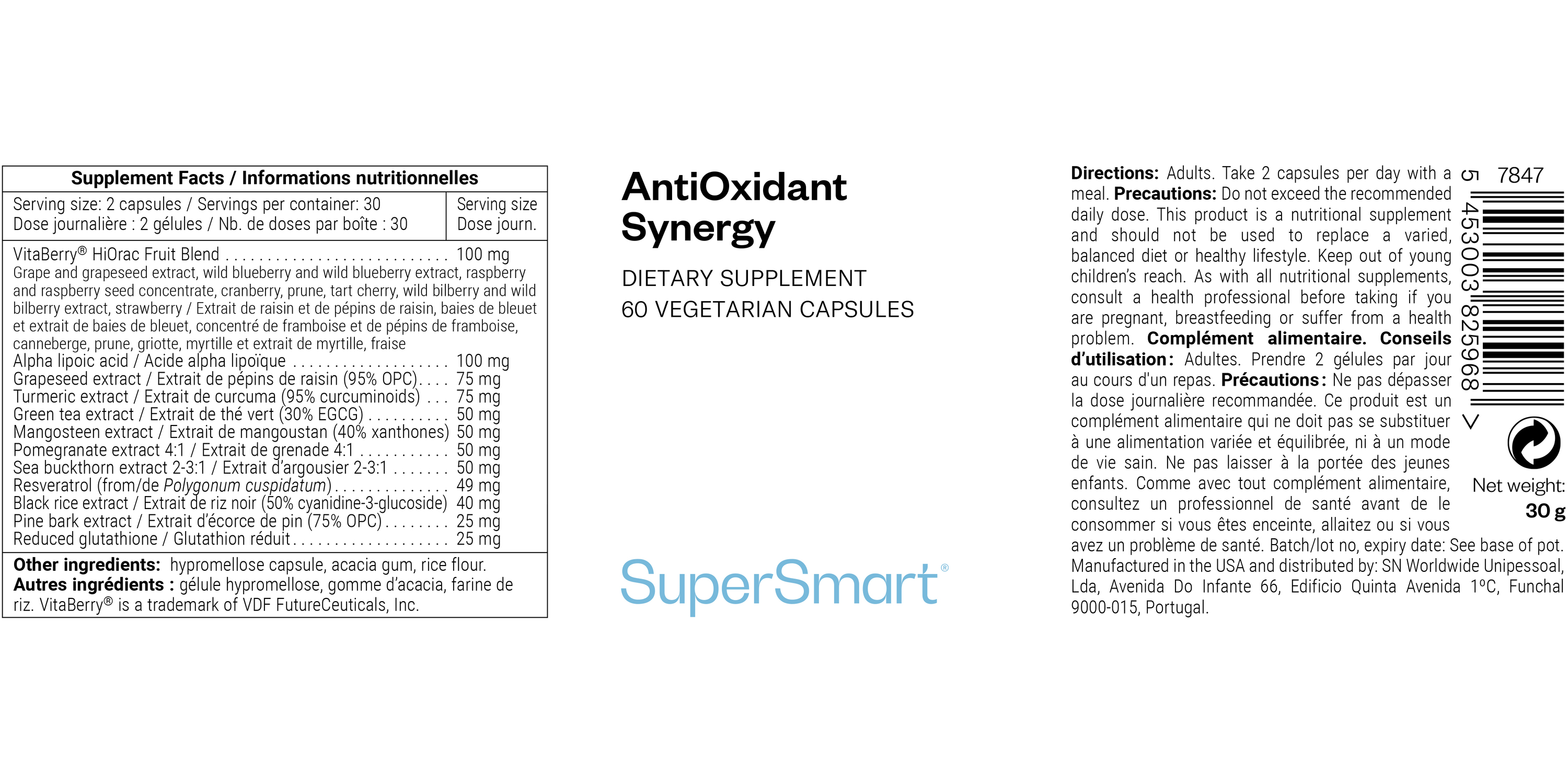 AntiOxidant Synergy Supplement