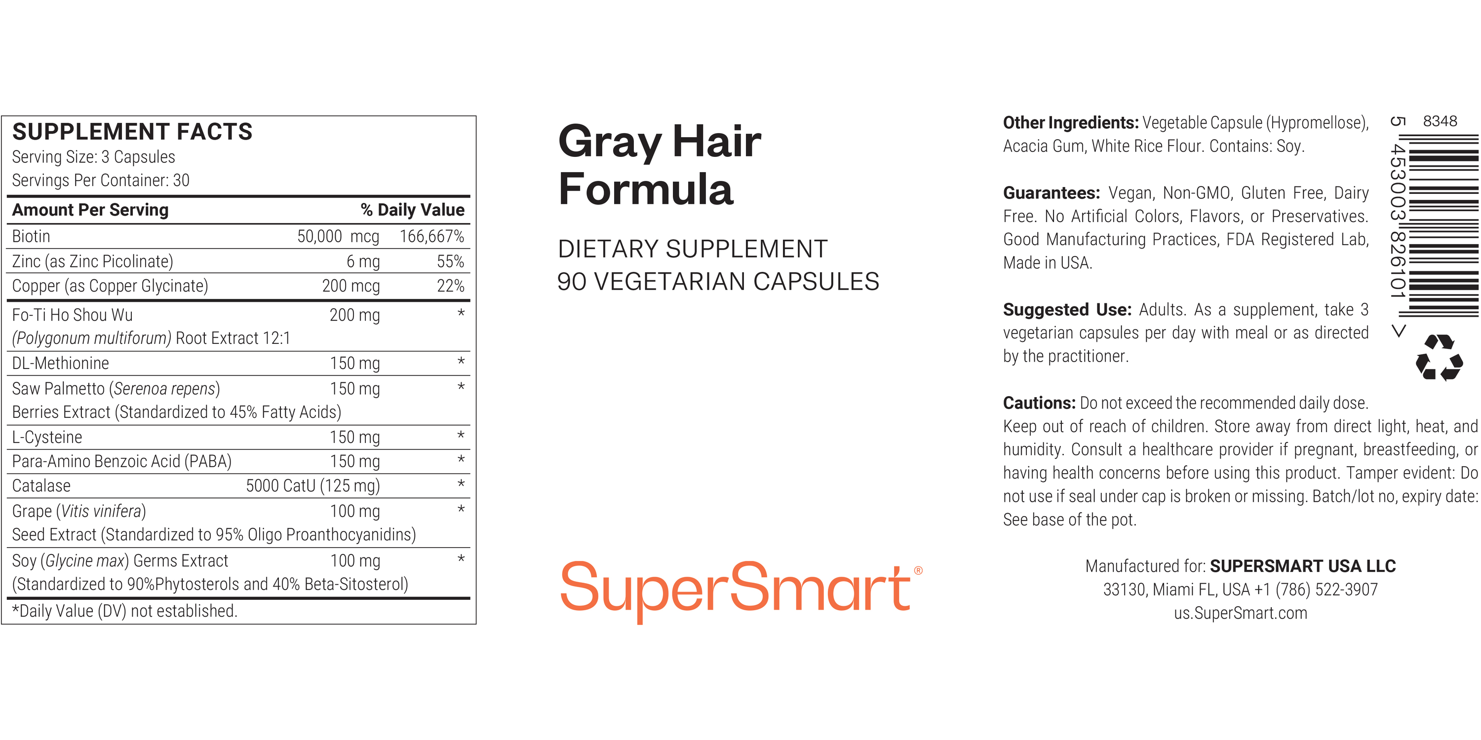 Gray Hair Formula Supplement