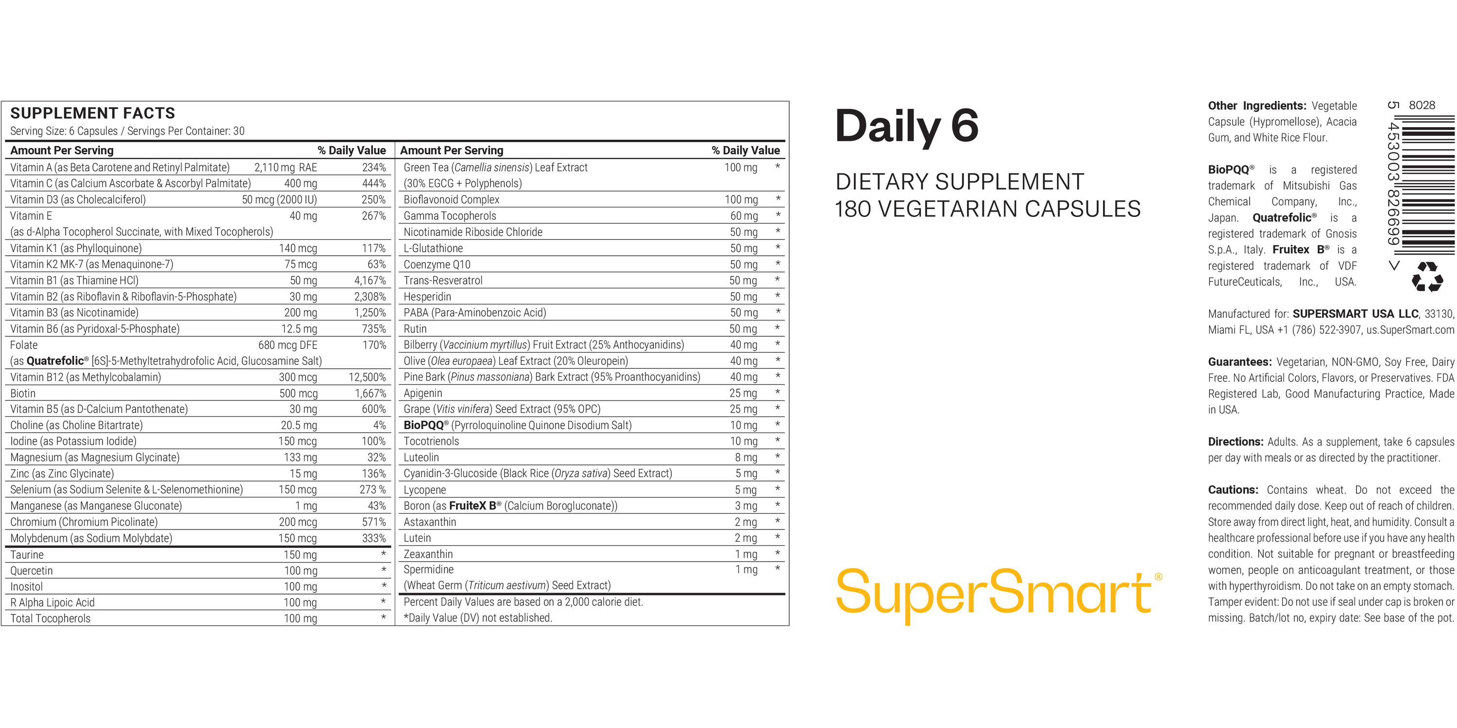 Daily 6® Supplement 