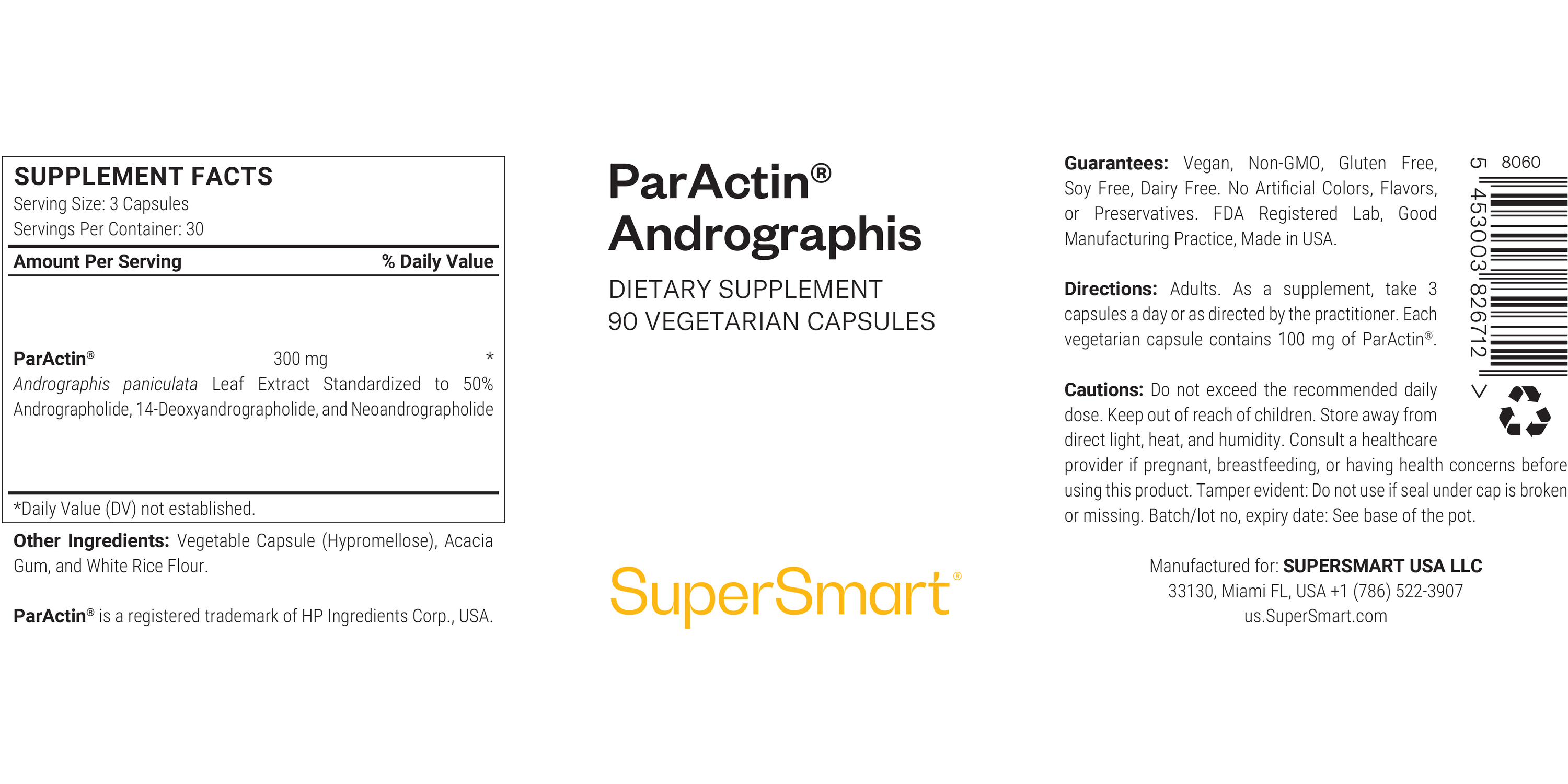ParActin® Andrographis Supplement