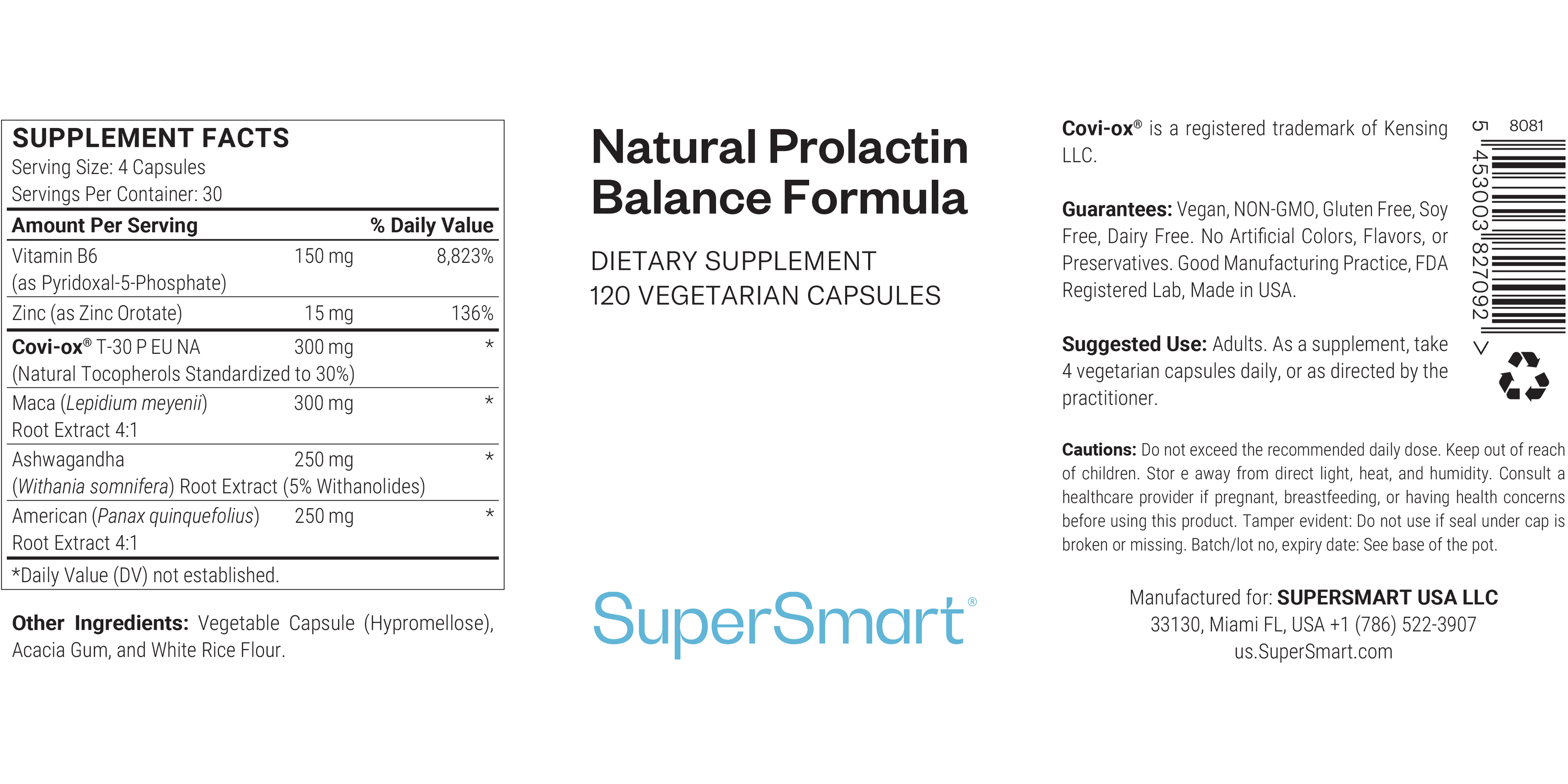 Natural Prolactin Balance Formula Supplement