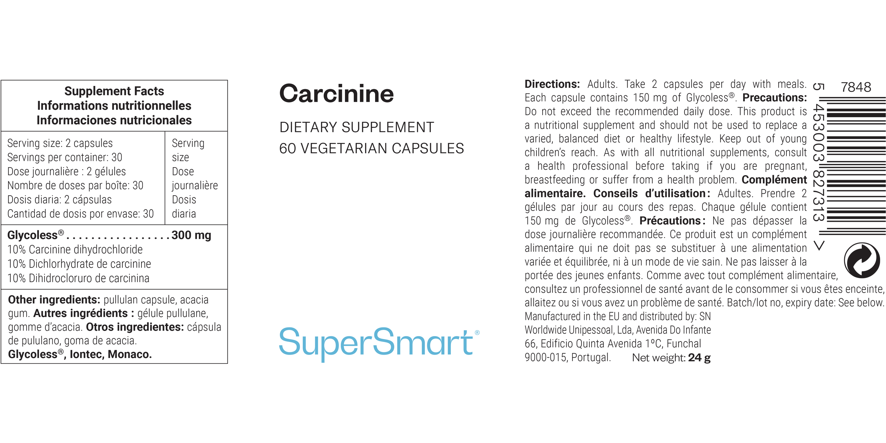 Carcinine Supplement