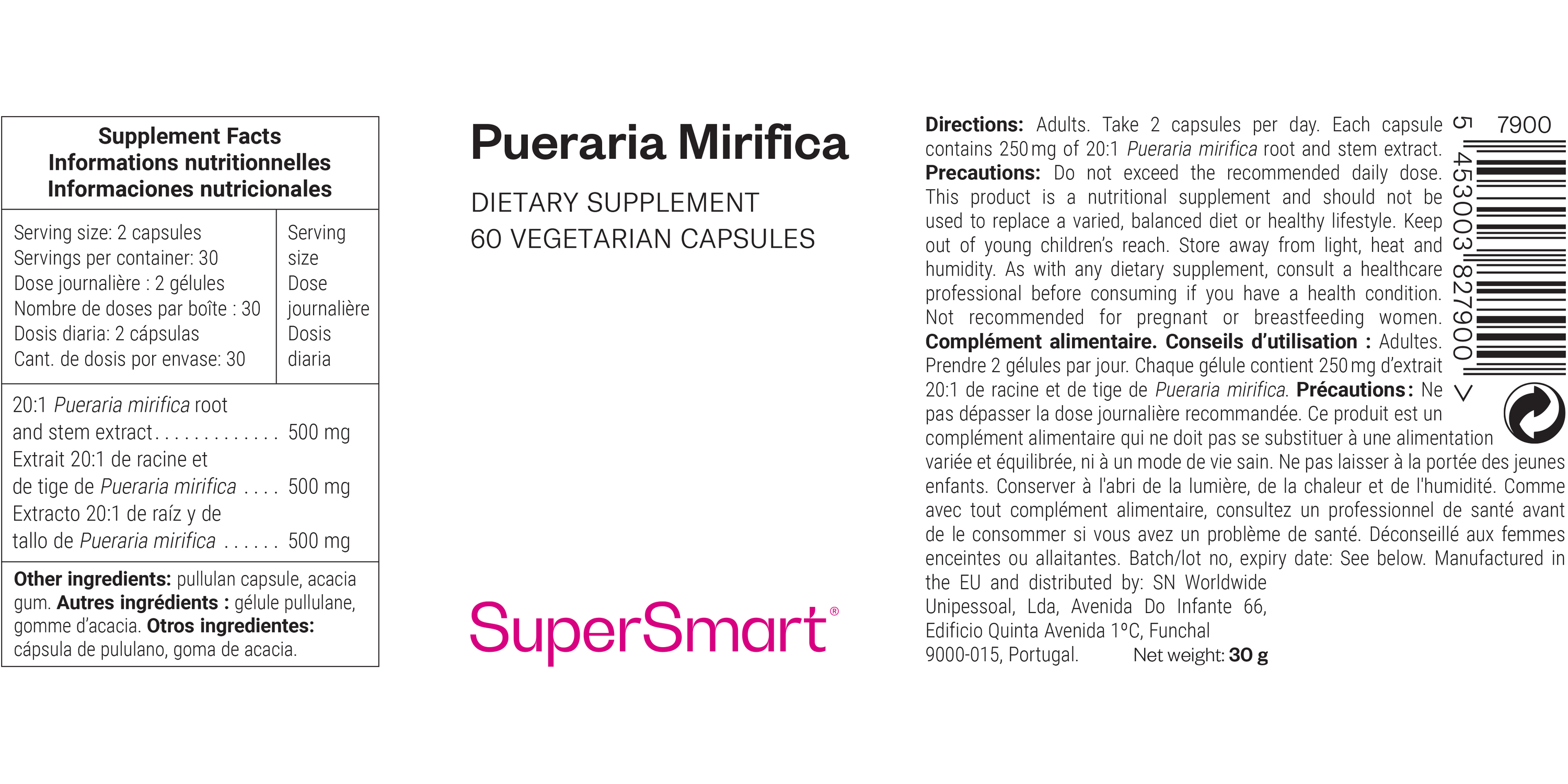 Pueraria Mirifica Supplement
