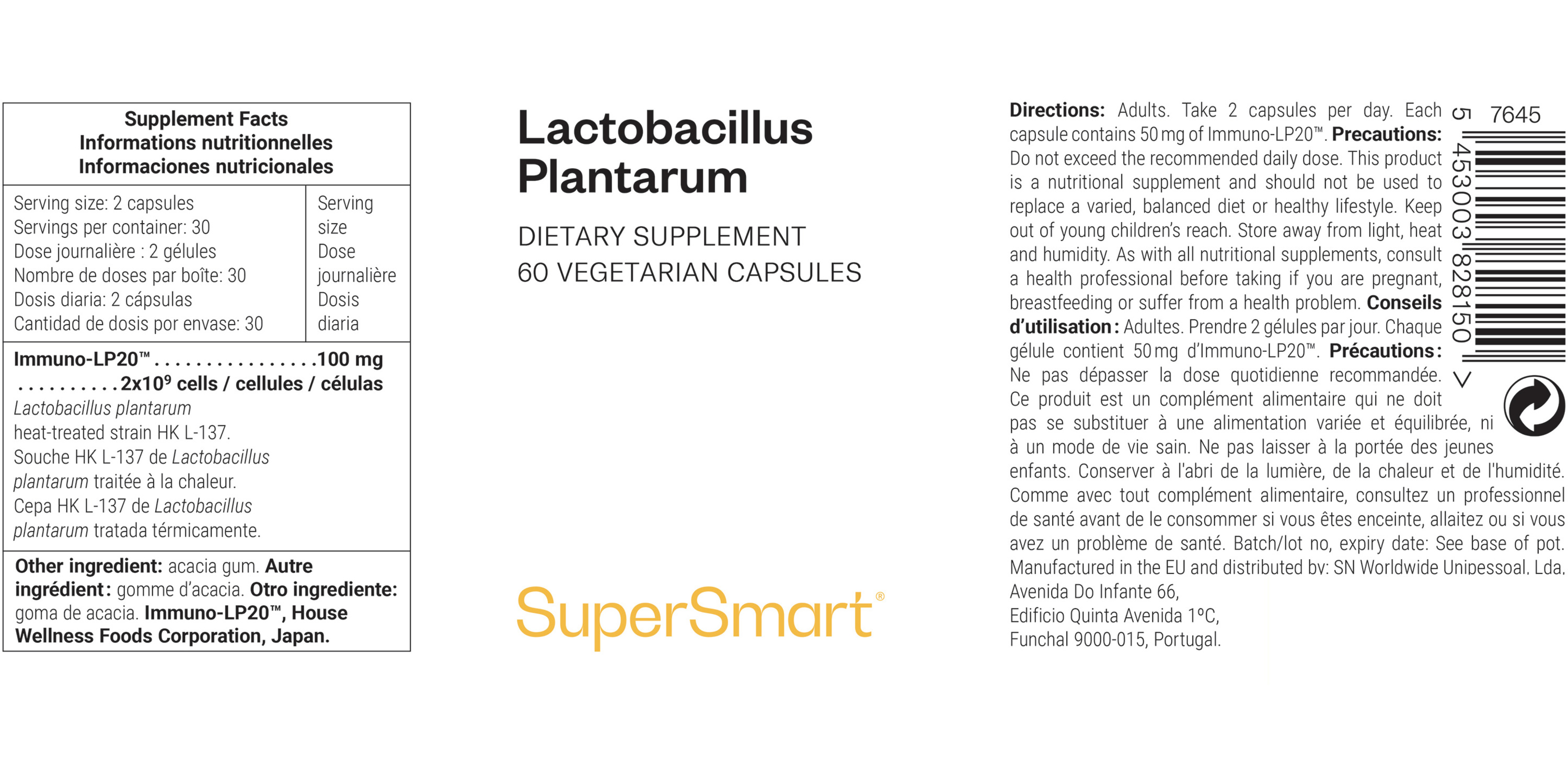 Lactobacillus Plantarum Postbiotic