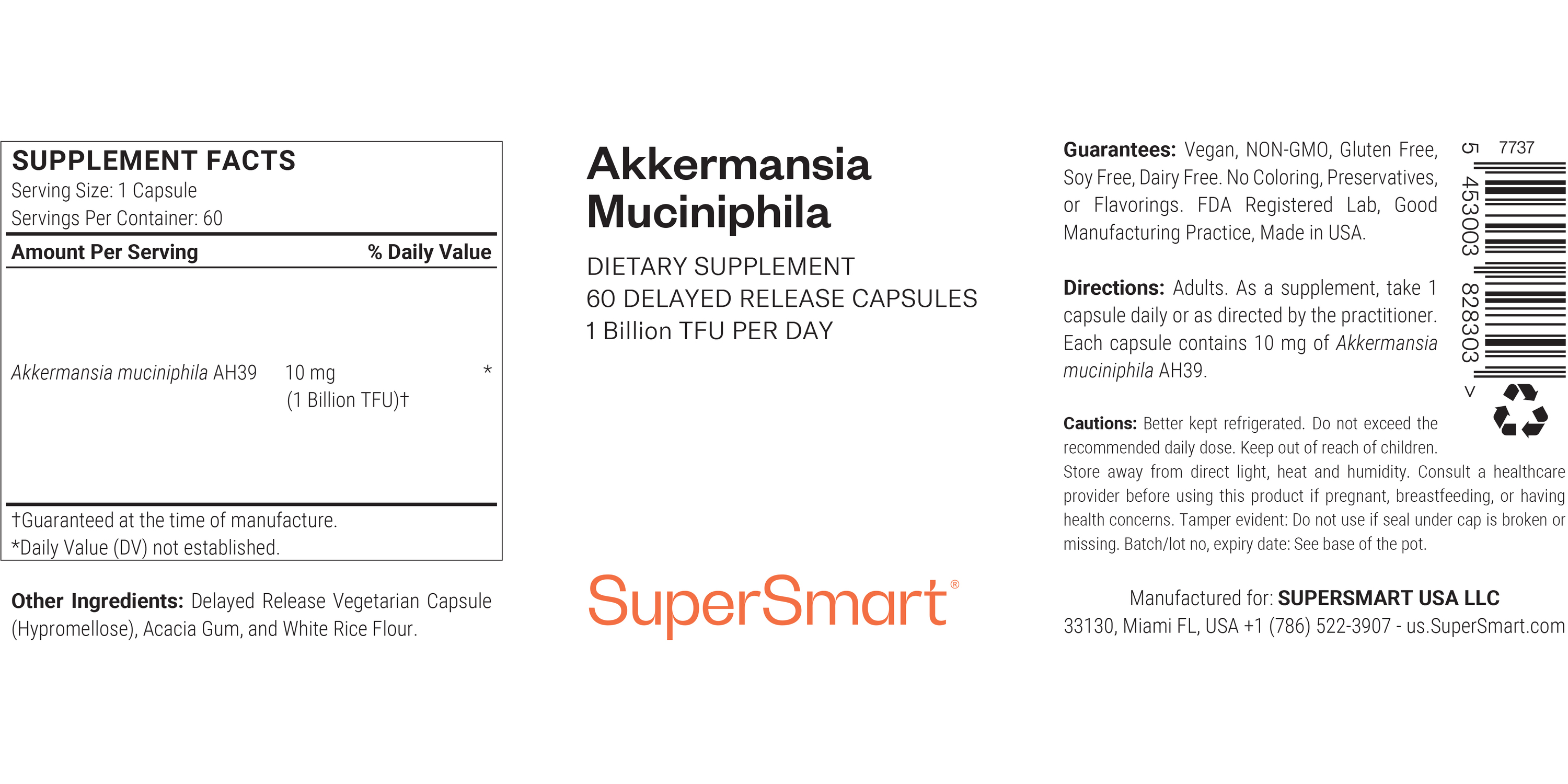 Akkermansia Muciniphila Postbiotic Supplement