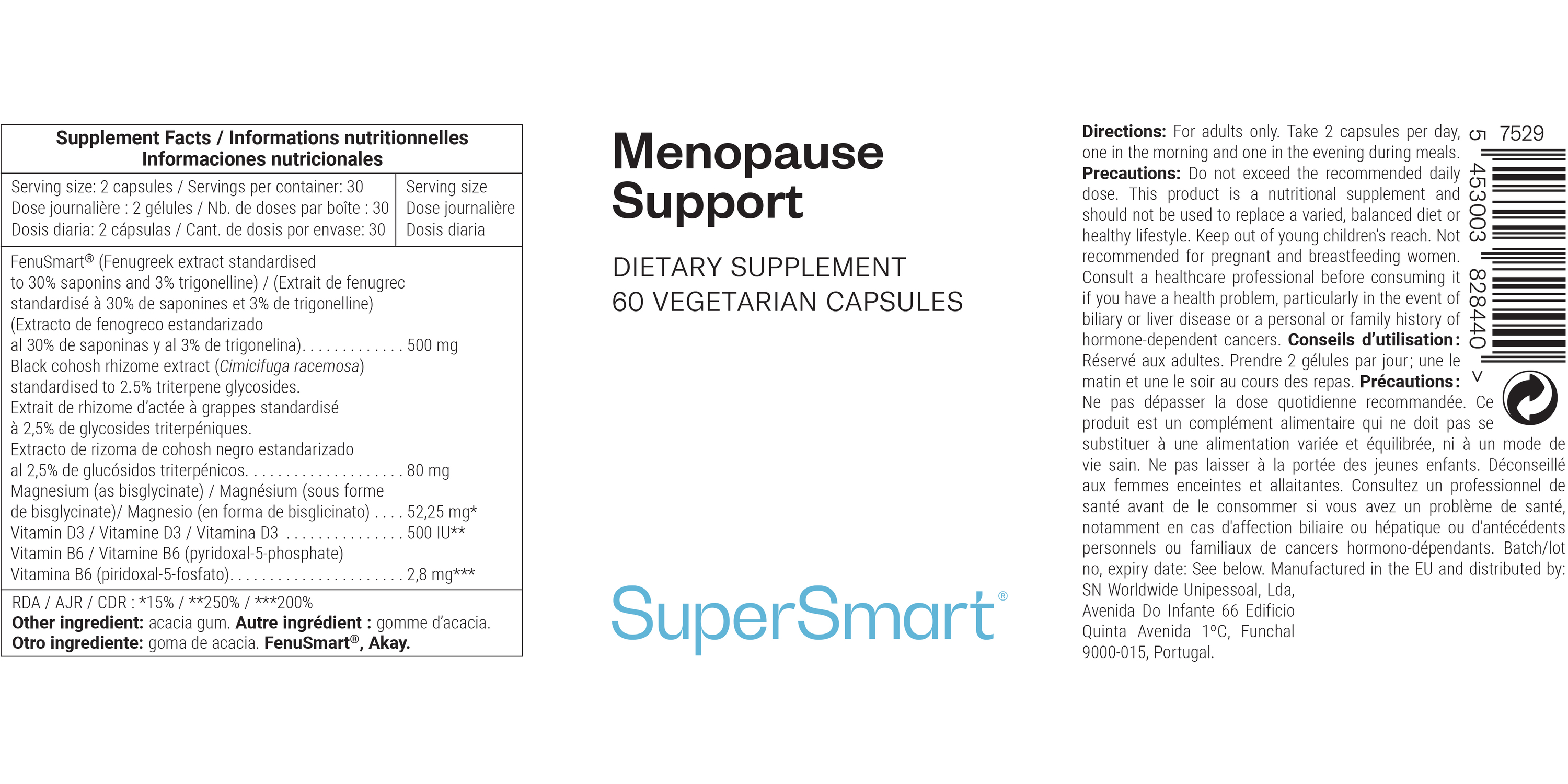 Actaea racemosa dietary supplement 
